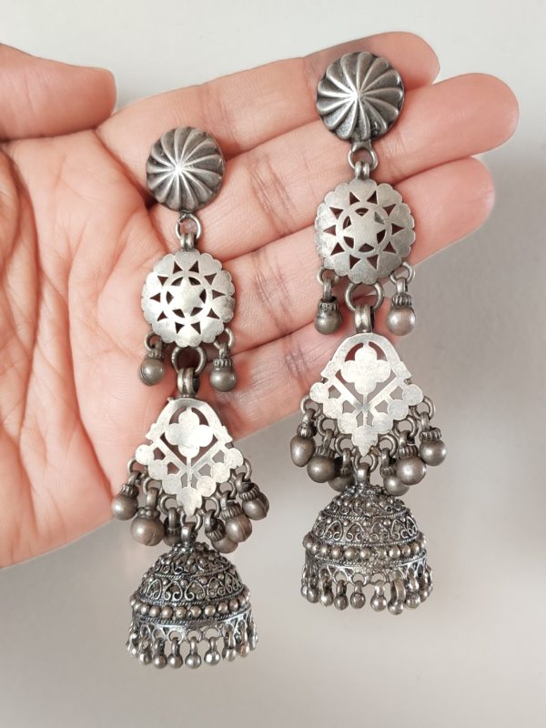 Long Vintage Jhumka - Image 2