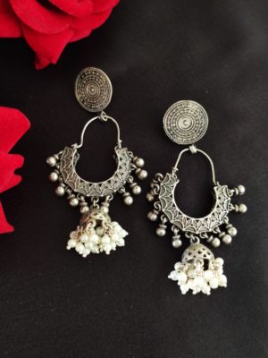 Fusion Bali Pearl Jhumkas