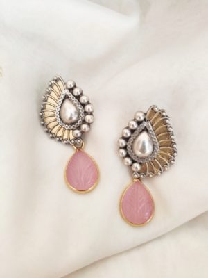 Pink Chalcedony Earrings