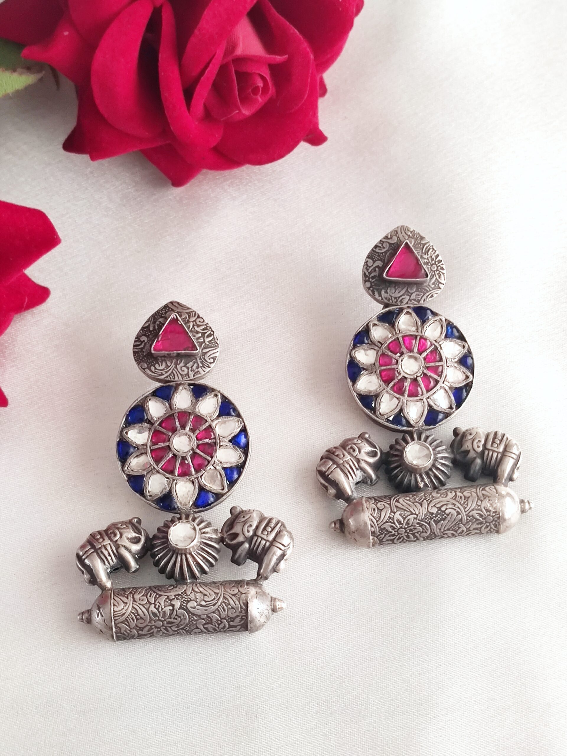 Statement Kundan Earrings