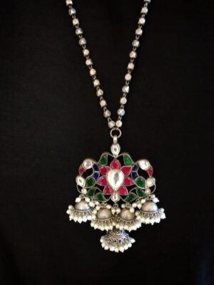 Kundan Jhumka Necklace