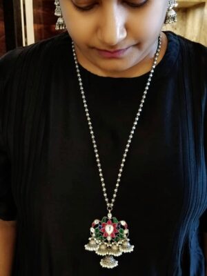 Kundan Jhumka Necklace