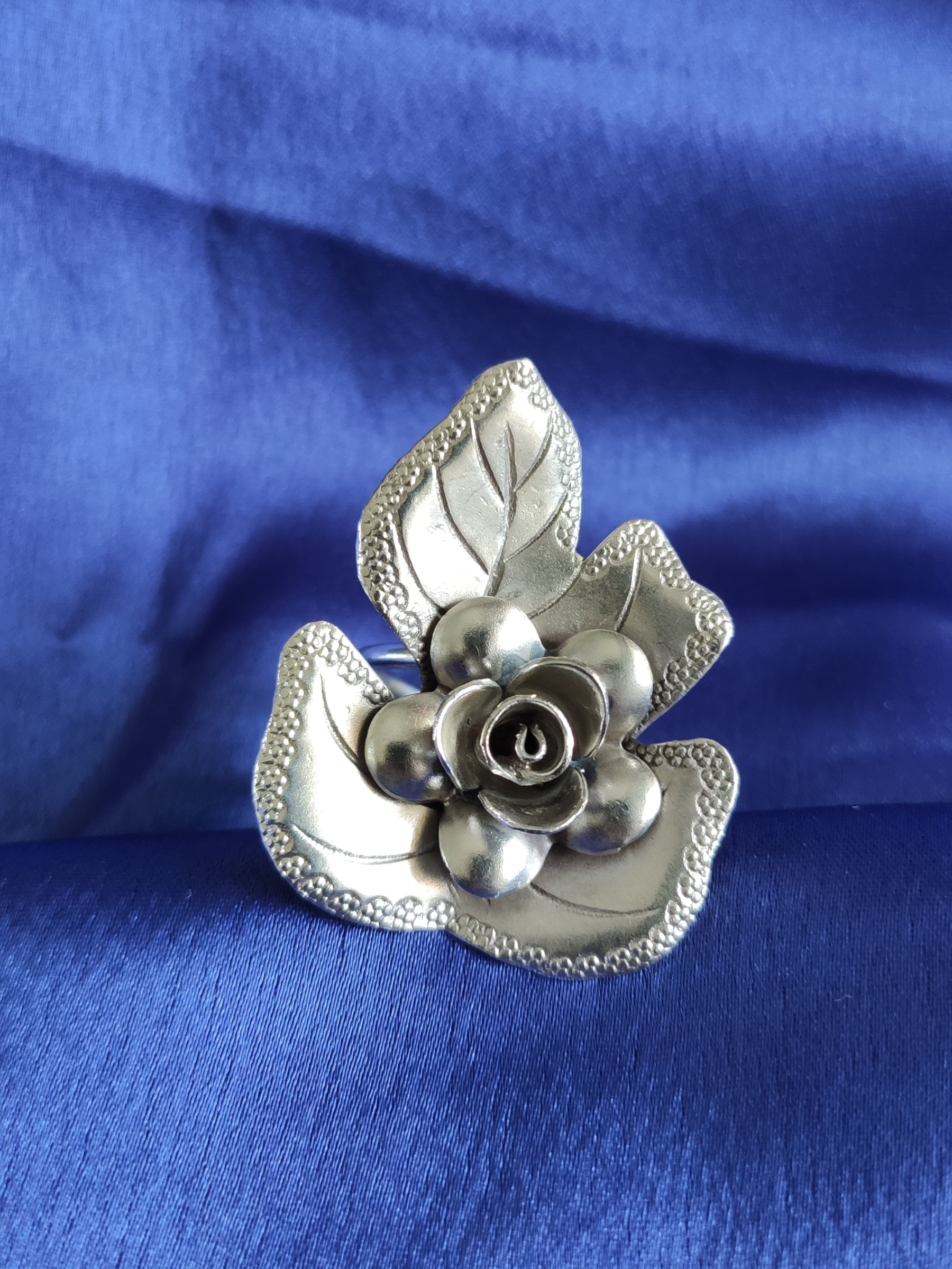 Rose and Leaf Ring