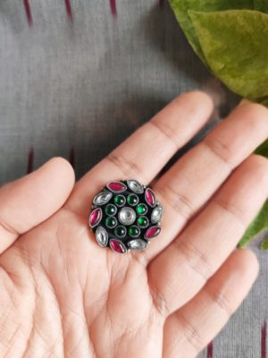 Kundan Flower Ring