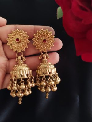 (On PRE-ORDER) Signature Jhumka – Gold Plated