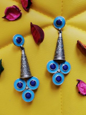 Handpainted Enamel Earrings