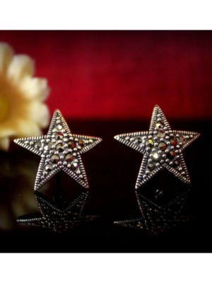 Swiss Marcasite Star Studs