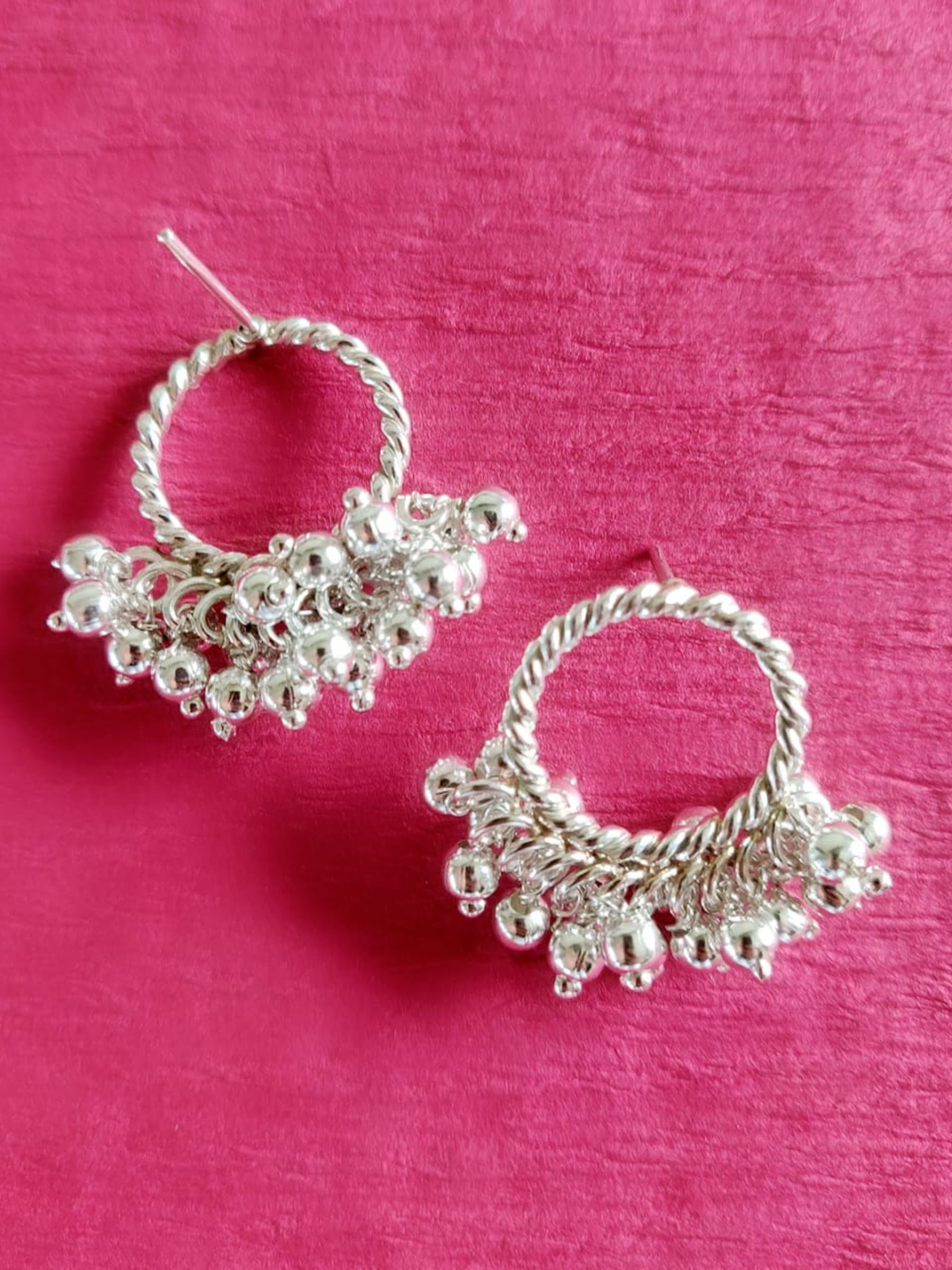 Flipkart.com - Buy Cosmos Oxidized Silver Hoop Ghungroo Earrings For Women  And Girls Alloy Hoop Earring Alloy Hoop Earring Online at Best Prices in  India