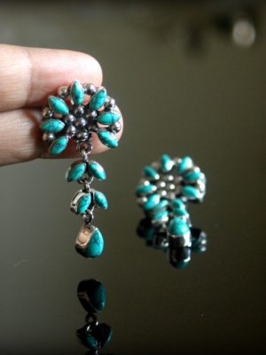 Cut Stone Drops – Turquoise