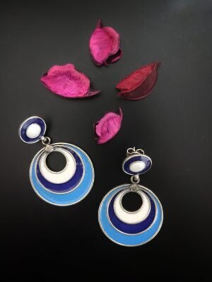Handpainted Enamel Earrings