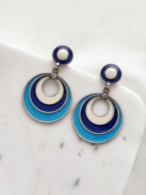 Handpainted Enamel Earrings