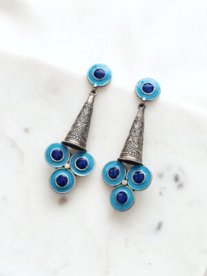 Handpainted Enamel Earrings