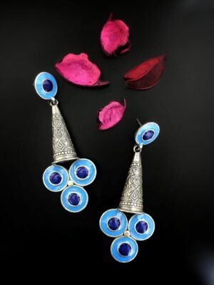 Handpainted Enamel Earrings