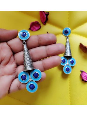 Handpainted Enamel Earrings