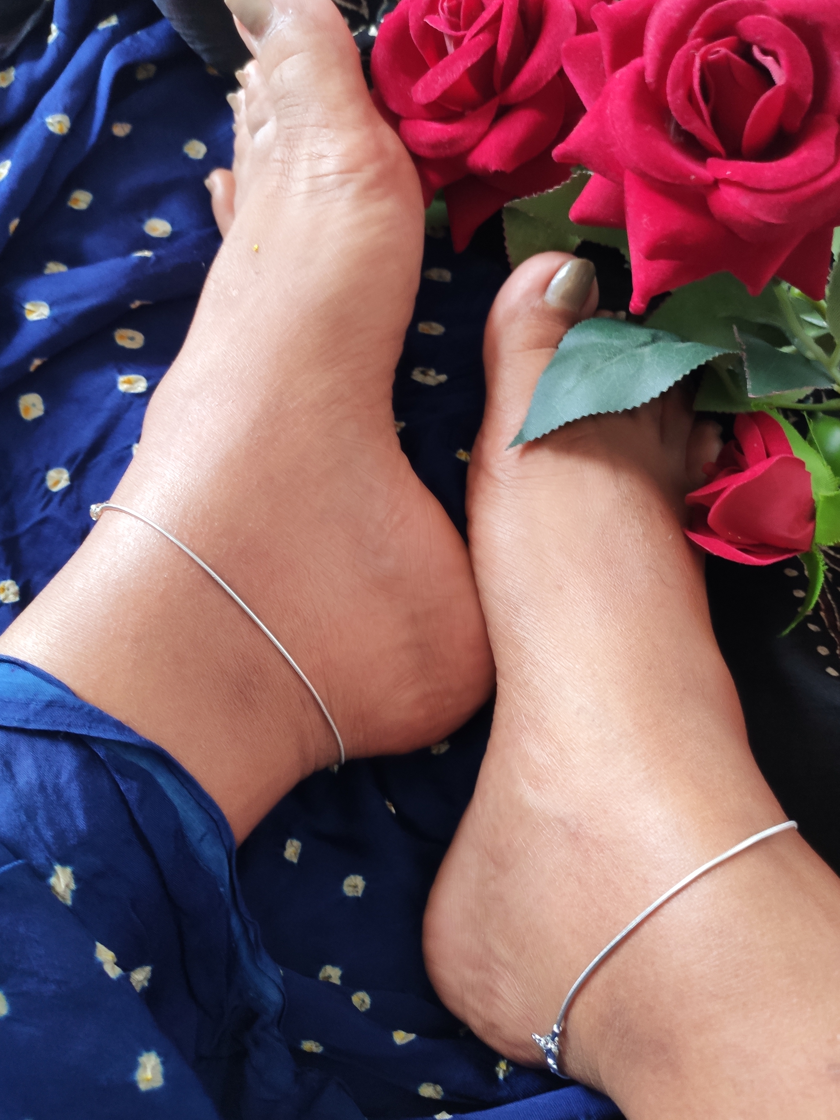 Minimal Chain Anklets (Pair)