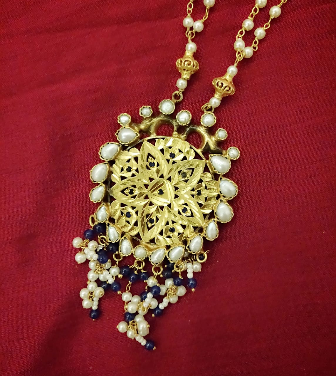 Gold Plated Jodhpuri Necklace