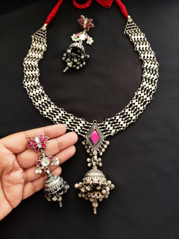 Vintage Jhumka Necklace - Image 2