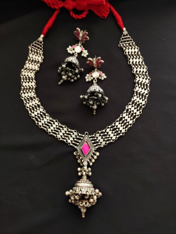 Vintage Jhumka Necklace - Image 3