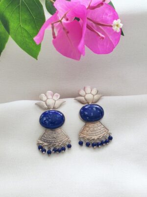 FLORA Lapis Lotus Studs