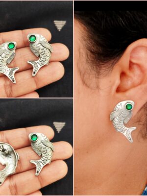 Fish Studs – Green