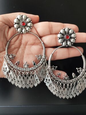 Vintage Silver Chandbali – 2