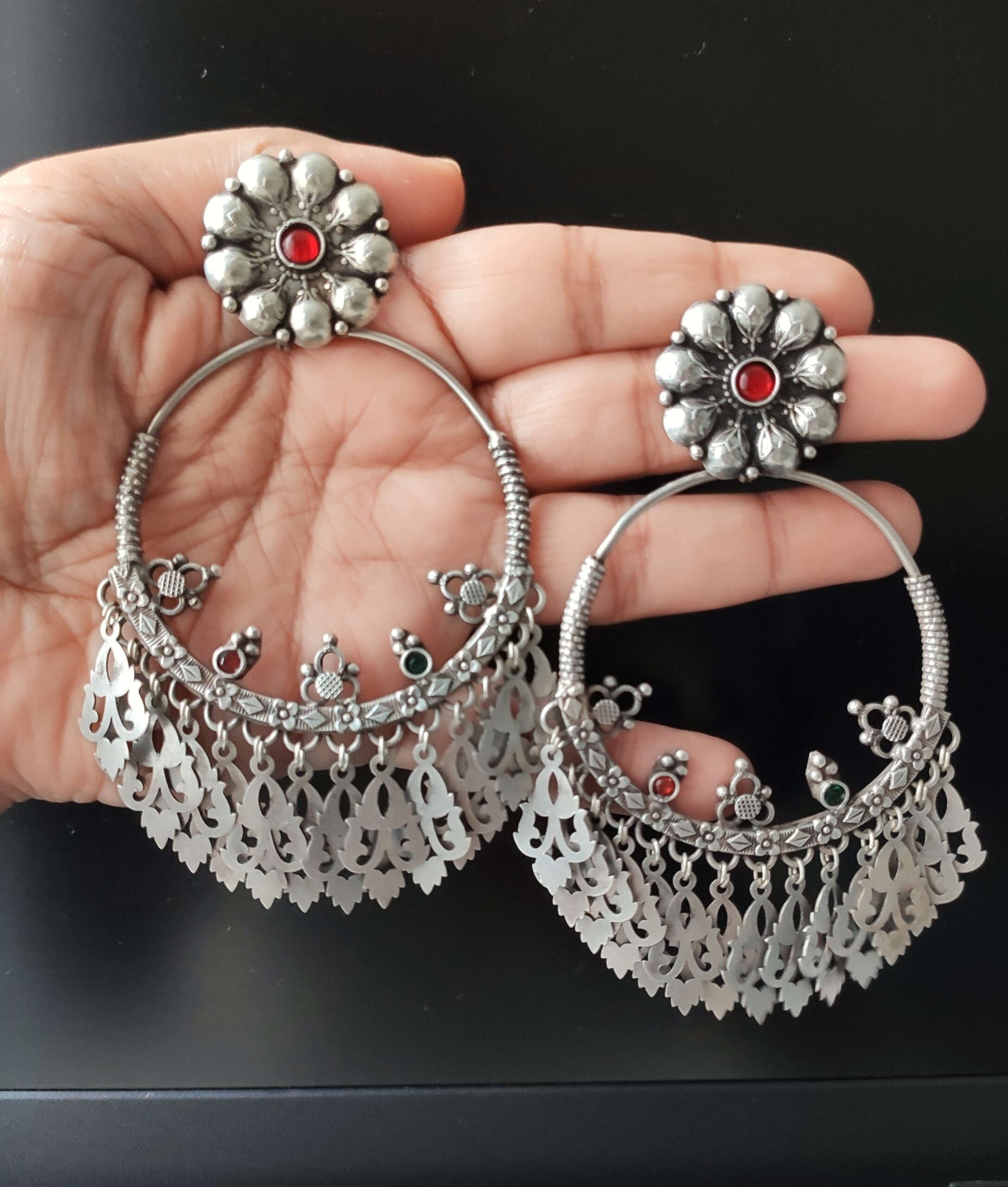 Vintage Silver Chandbali – 2