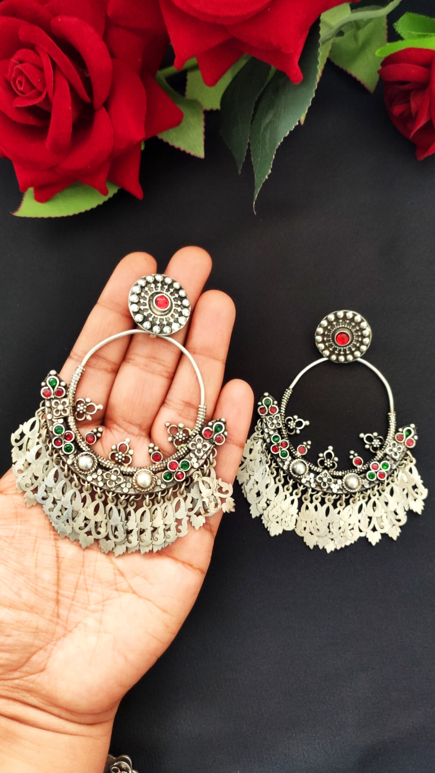 Vintage Silver Chandbali – 4