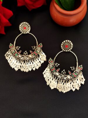 Vintage Silver Chandbali – 4