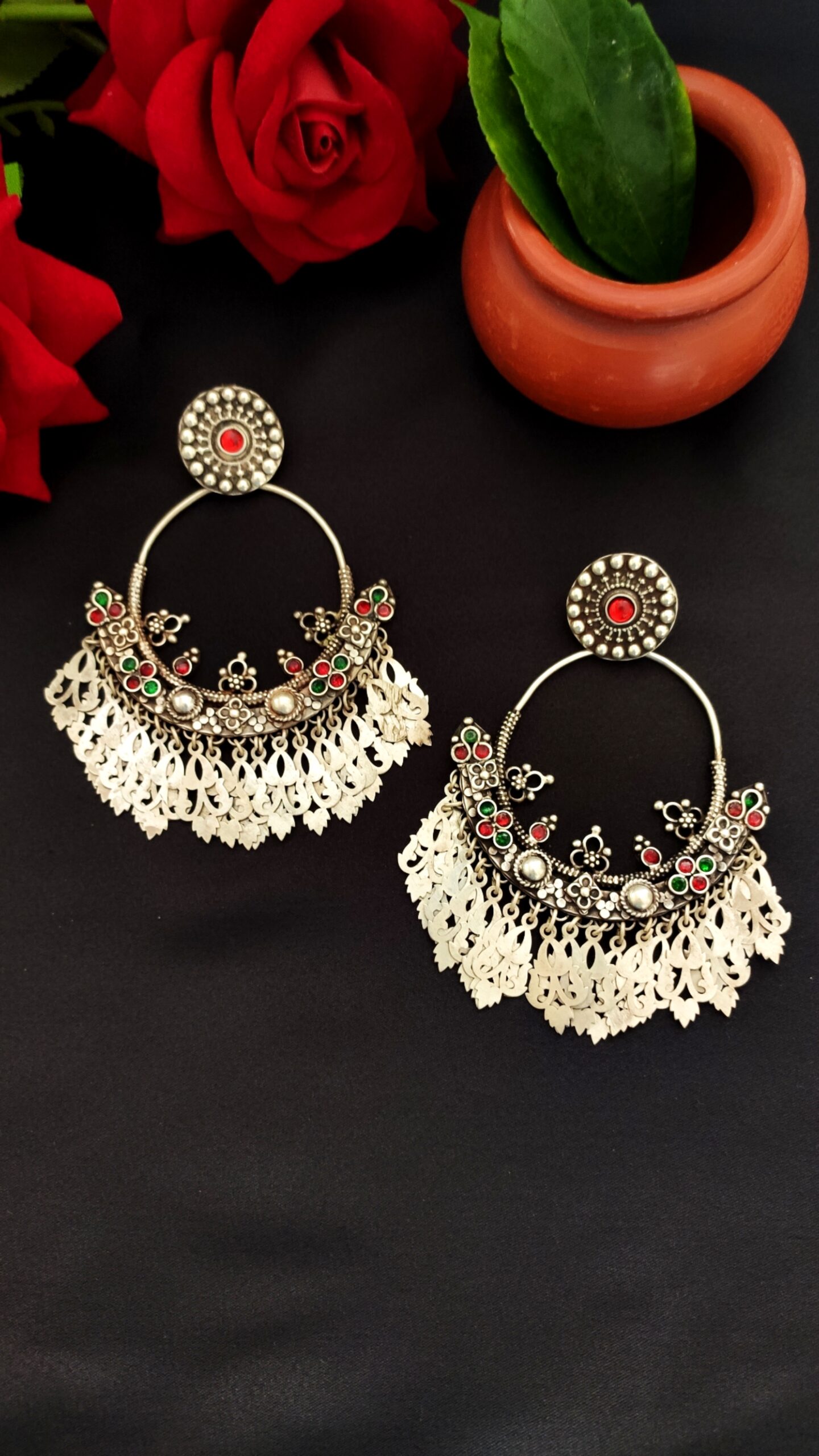 Vintage Silver Chandbali – 4