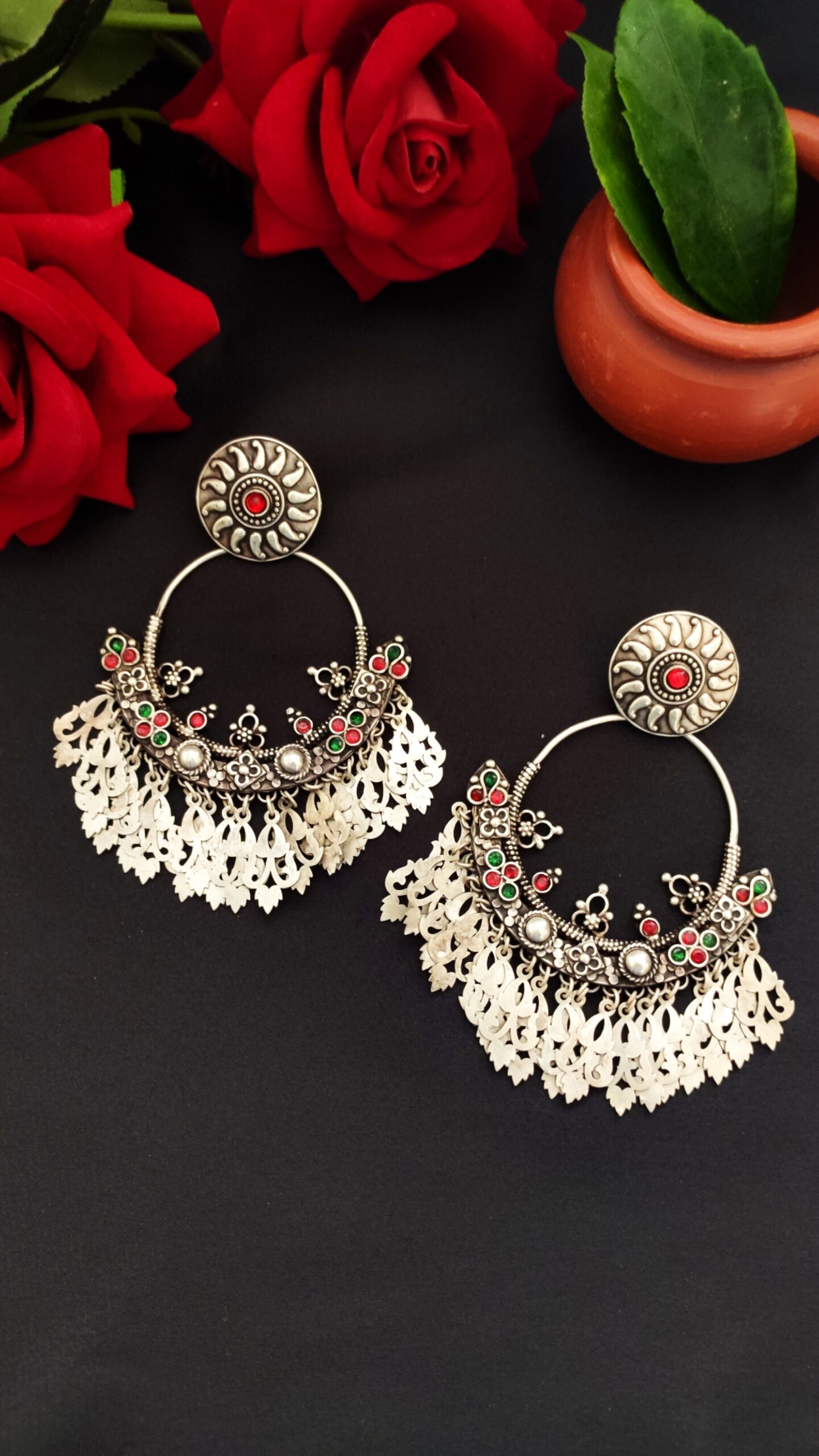 Vintage Silver Chandbali – 7