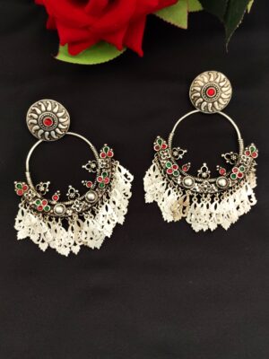 Vintage Silver Chandbali – 7