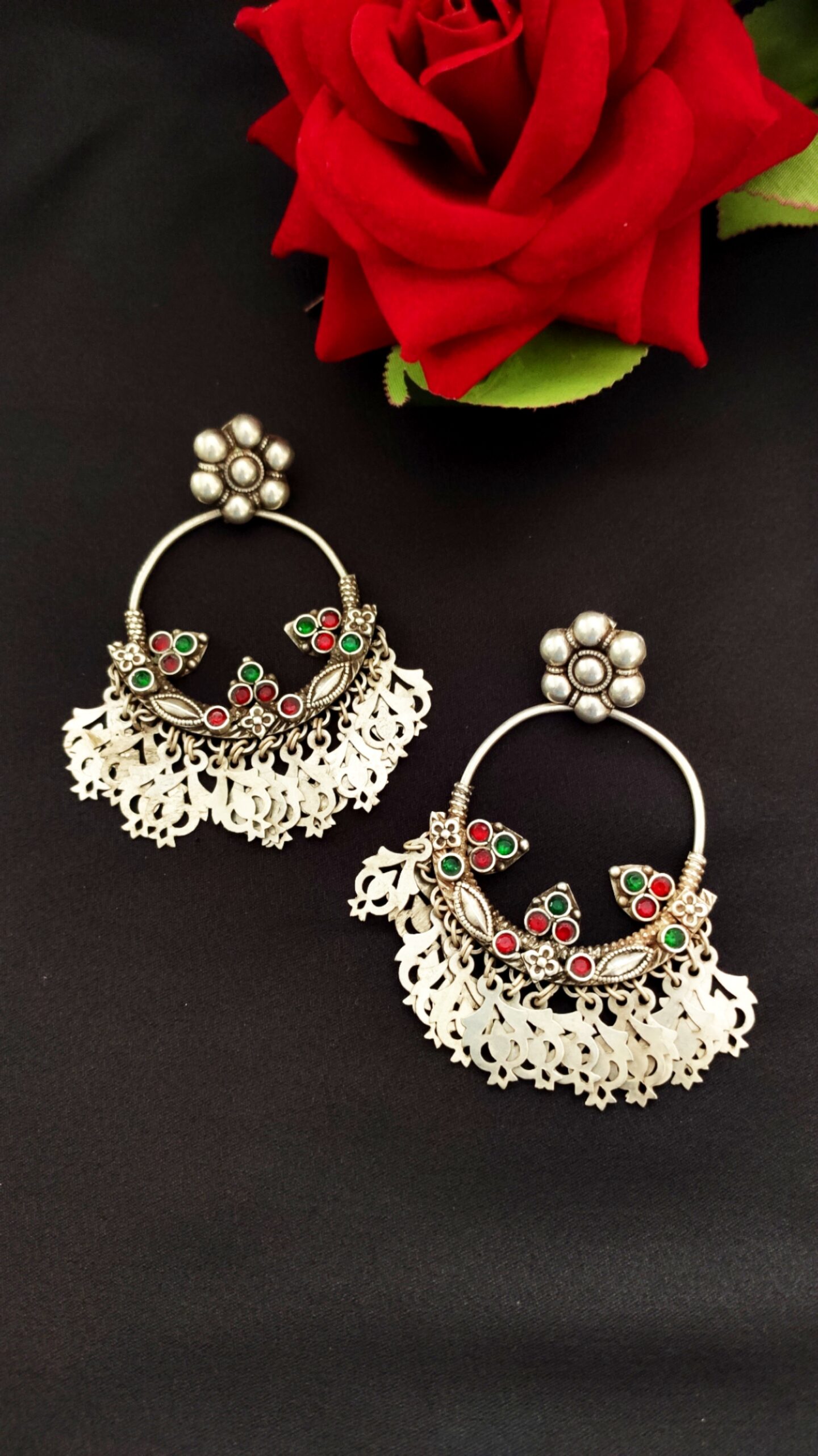 Vintage Silver Chandbali – 5