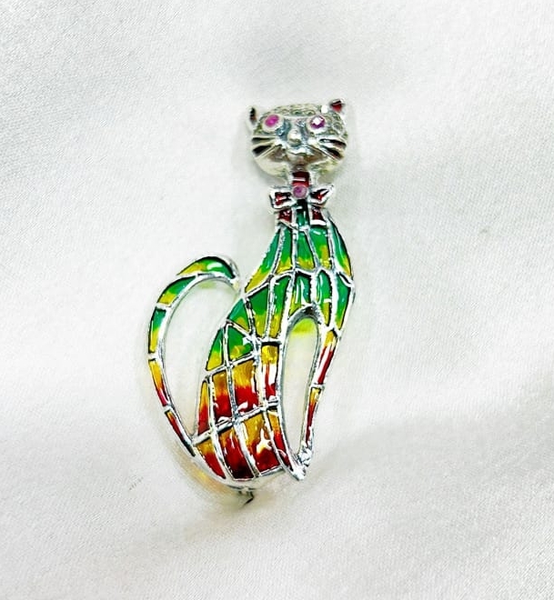 Cat Brooch / Pendant – 5