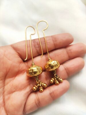 Drum Drop Danglers – Gold Dipped