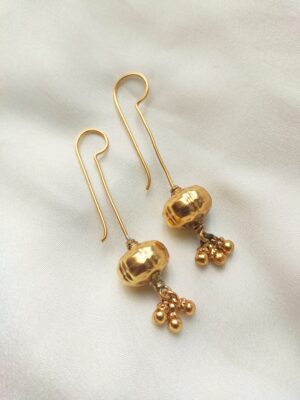 Drum Drop Danglers – Gold Dipped