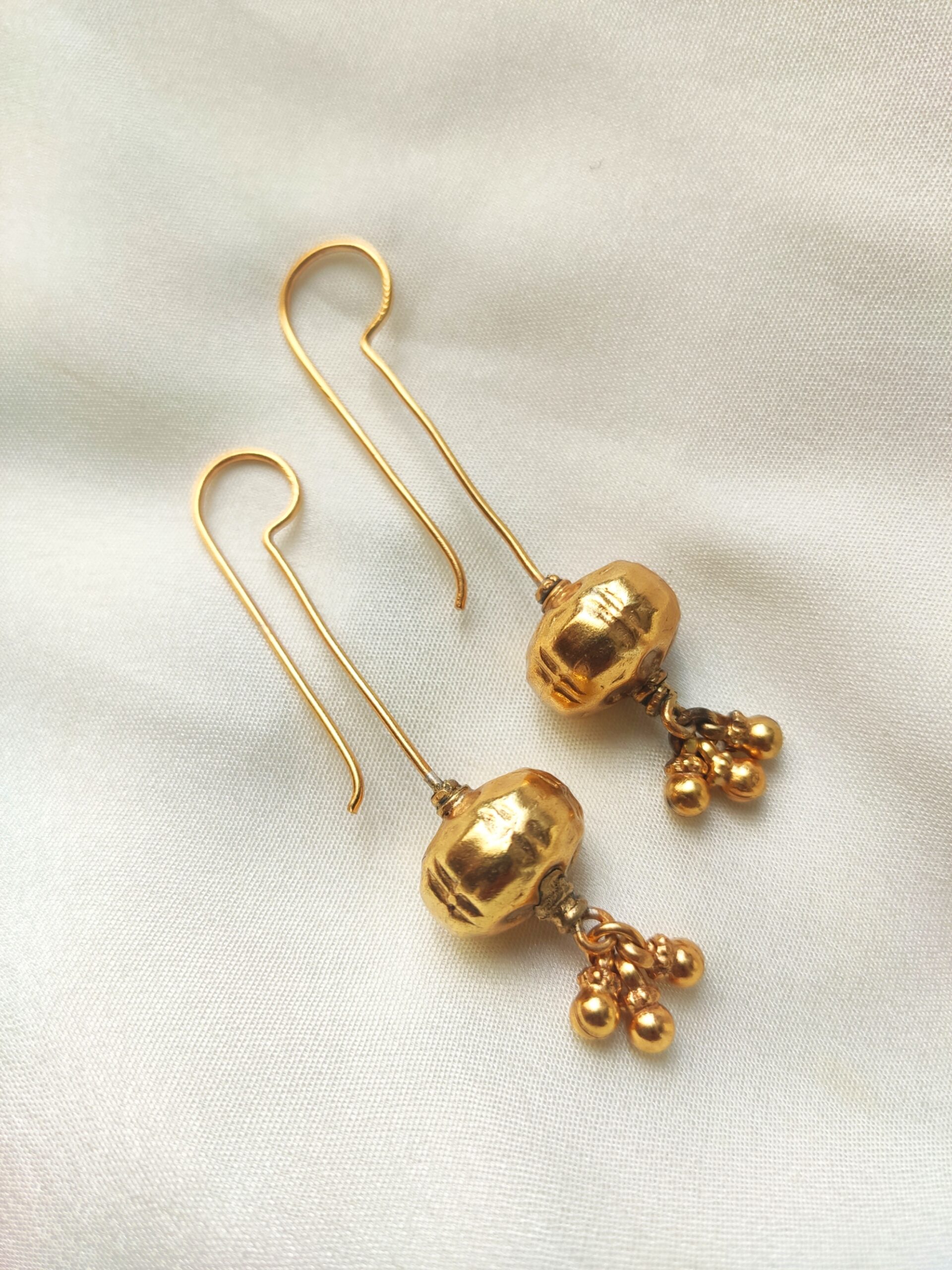 Drum Drop Danglers – Gold Dipped