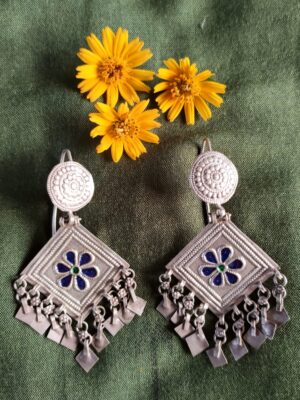 Tribal Danglers- Blue