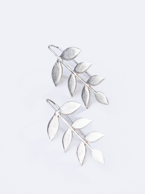 FLORA - Papeeha's  Signature Leaf Cluster Earrings - Image 4