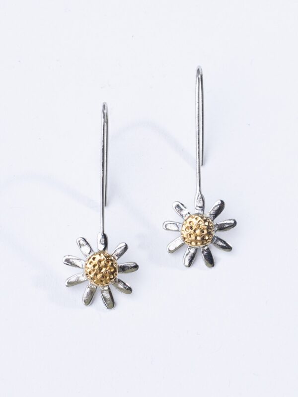 FLORA - Papeeha's Signature Sunflower Hook Earrings - Image 4