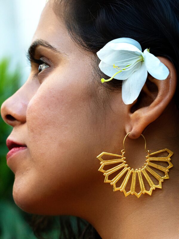 FLORA - Papeeha's Signature Cutwork Bali Earrings - GOLD