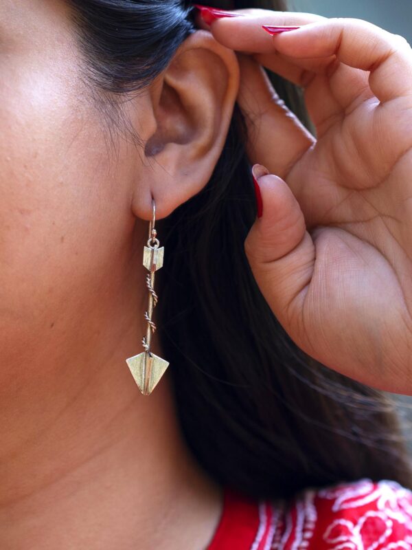 FLORA - Arrow Drop Earrings - Image 3