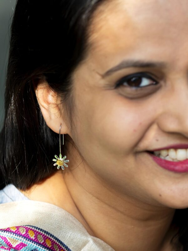 FLORA - Papeeha's Signature Sunflower Hook Earrings - Image 5