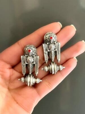 Statement Silver Earrings