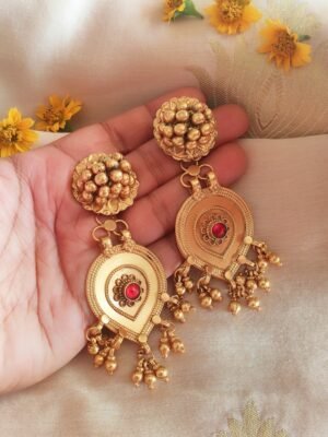 Statement Vintage Danglers – GOLD Dipped