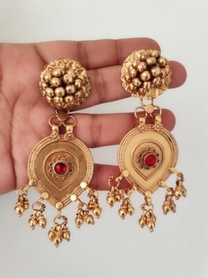Statement Vintage Danglers – GOLD Dipped