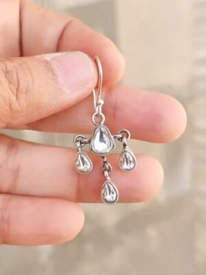 Kundan Drops – Pure kundan set in Silver :)