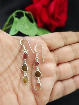 Pastel Tourmaline Stone Drops