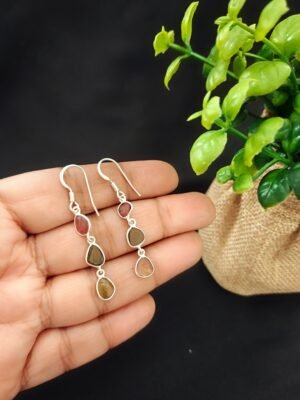Pastel Tourmaline Stone Drops