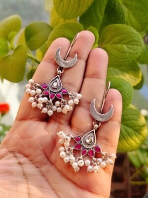 Kundan and Pearl Danglers