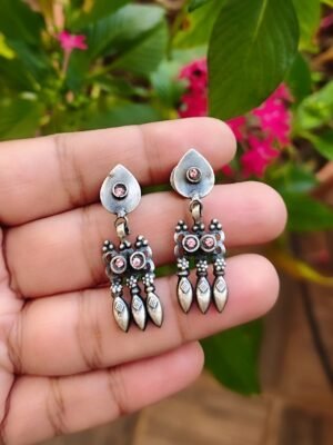 Temple Earrings – Onion Pink
